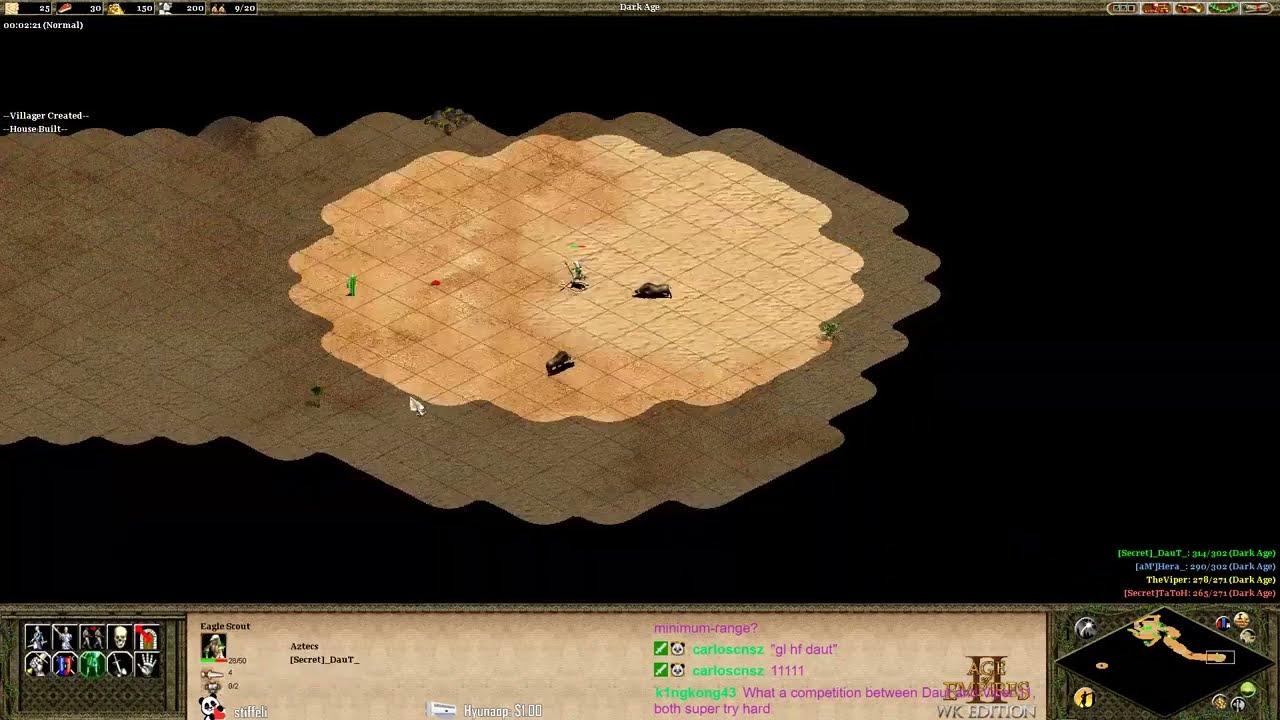 Daut's insane boar micro skills at work