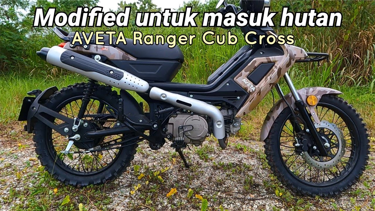 Mini Based Ranger Cub Modifikasi asas untuk masuk hutan bagi motor AVETA Ranger Cub Cross ...