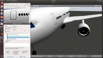 Airplane inspection with rotors simulator