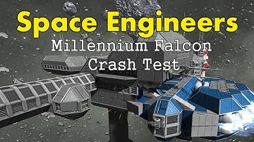 Space Engineers - Millennium Falcon Crash Test!
