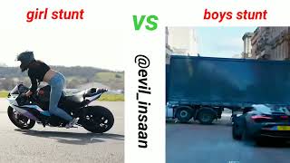 most dangerous bike stunt Girls vs boys bike riding video #entertainment #viral @CharlieAditz