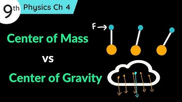 Center of Mass and Center of Gravity difference Class 9 Physics Chapter 4