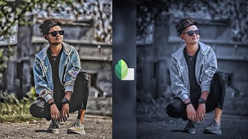 Snapseed Dark And Grey Effect Photo Editing Tutorial | Snapseed Background Colour Change Tricks