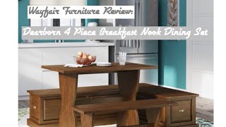 Wayfair Furniture Review: 4 Piece Dearborn Breakfast Nook
