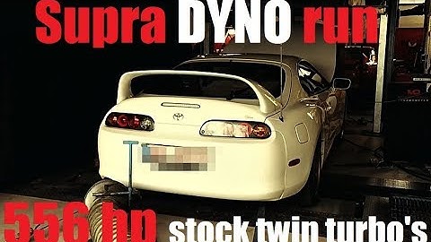 DYNO BPU Supra 2JZGTE - 556hp on stock twin turbos