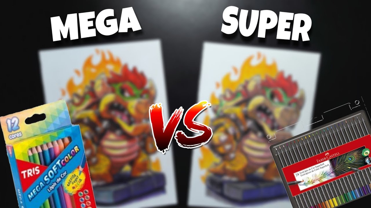 Tris Mega Soft VS Faber Castell Super Soft - QUEM GANHA ???