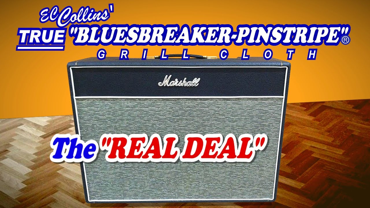 MARSHALL amps Bluesbreaker-Pinstripe grill cloth, Legendary 