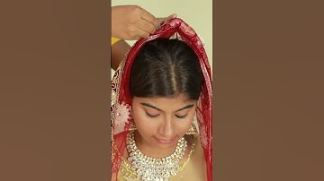How to Fix Your Heavy  Dupatta in Wedding - Fix Your Dupatta Strongly #shorts #wedding