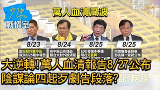 大逆轉!萬人血清報告8/27公布 陰謀論四起歹劇告段落 少康戰情室 20200826