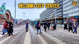 Walk in Helsinki, Kluuvi District 🇫🇮 Helsinki City Center 2024