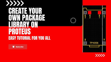 Create your own package library on Proteus CAD software