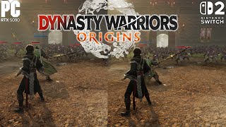 Switch 2 Dynasty Warriors Origins Graphics Comparison vs PC 4K Max Settings