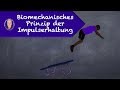 Das biomechanische prinzip der impulserhaltung