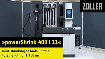 ZOLLER »powerShrink 400 I 11« – Heat shrinking of tools up to a total length of 1,100 mm