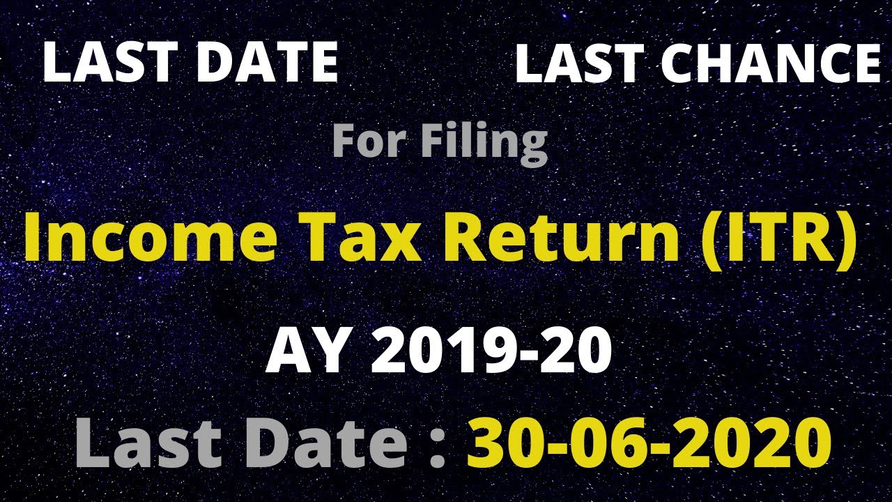 Last Date for Filing Income Tax Return (ITR) is 30th June ...