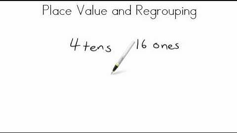 AdaptedMind Math - Place Value and Regrouping Lesson