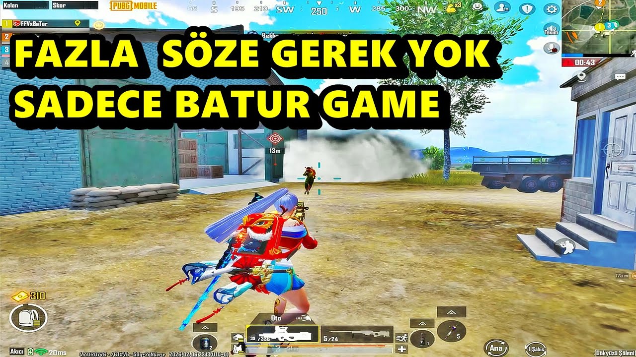 FAZLA SÖZE GEREK YOK ! SADECE BATUR GAME PUBG MOBİLE