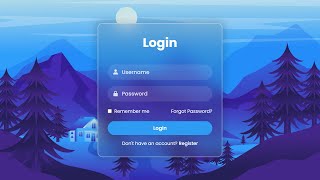 Glassmorphism Login Form | HTML & CSS