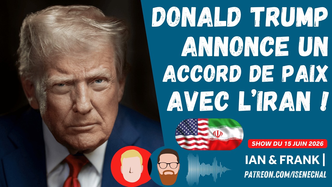 Donald Trump annonce un accord de PAIX avec l'Iran ! 🇺🇸🇮🇷