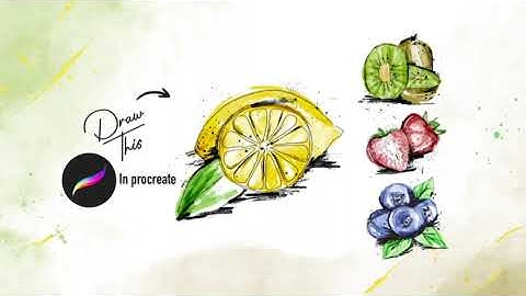 How To Draw A Lemon • Procreate • Easy iPad Art Tutorial