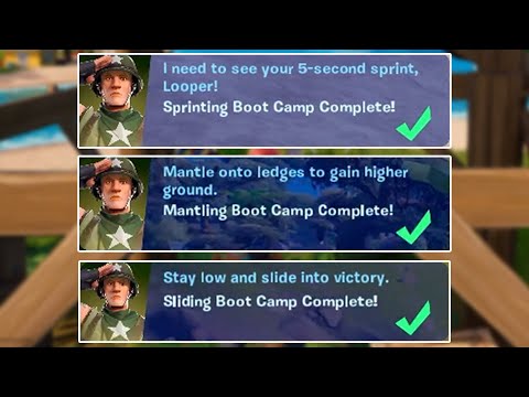 All Boot Camp Quests Guide - Recruit Training Quests Fortnite