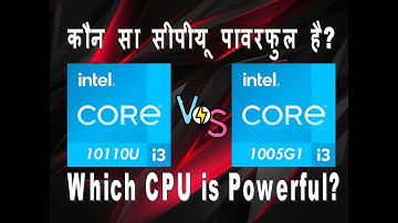 Intel i3 10th gen  1005g1 vs Intel i3 10th gen 10110u | Budget laptop Processor Comparison