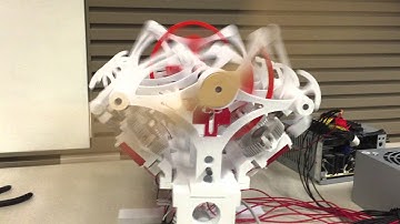 Solenoid V8 Engine 3D Printed