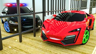 Rescue Police Car From The Monster | Police car vs the fastest sports car | Cartoon assembly. (WCH)