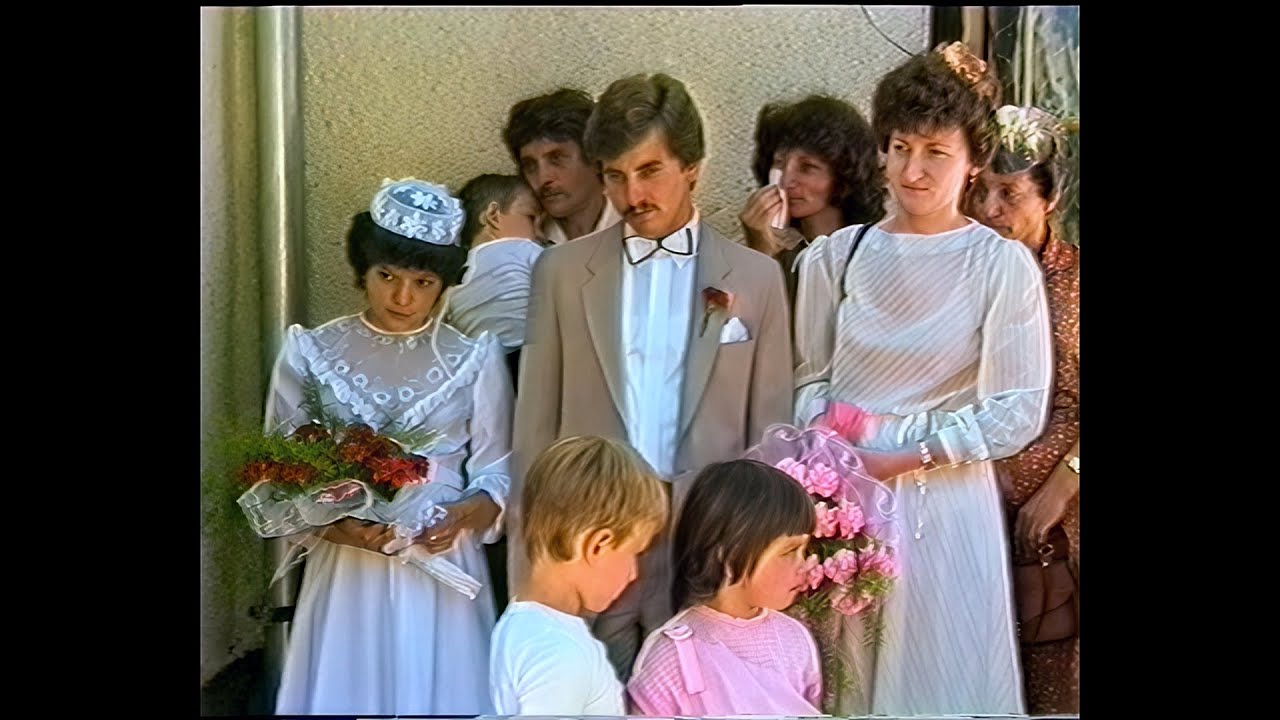 Retro esküvő 1986 Pusztakovácsi...Archív VHS felvétel elektroncsöves kamerával( JVC-S 100 )