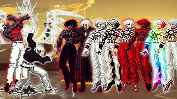 [KOF Mugen] Orochi Iori XIII WF LV 12 Vs Multi Bosses Orochi Team