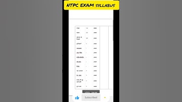 NTPC EXAM 2024। RRB NTPC Syllabus 2024। #youtube #youtubeshorts #shorts #tranding #ytshorts