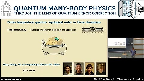 Finite-temperature quantum topological order in three dimensions | Tibor Rakovszky (BME)