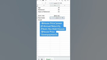 Three Formulas for Retirement in Google Sheets