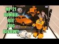 Transformers insider bumblebee masterpiece mp21 takara tomy action figur toy review
