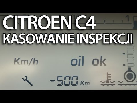 Kasowanie Inspekcji Serwisowej Citroen C4 (przegląd Okresowy Reset)