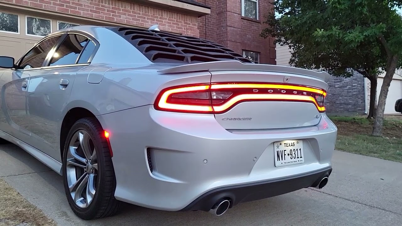 2020 Dodge Charger R/T cold start, Mid muffler delete YouTube