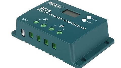 HQST Solar Charge Controller 30Amp 12V/24V PWM Positive Ground with LCD Screen,Compatible - Overview