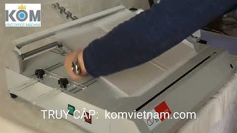 Máy làm sách bìa cứng mini khổ A4 | Kom Việt Nam |