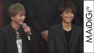 EXILE TAKAHIRO、“女好きじゃない”発言にファン一斉ブーイング　“弟”登坂広臣に不満も　映画「HiGHLOW THE MOVIE」完成披露プレミアイベント2