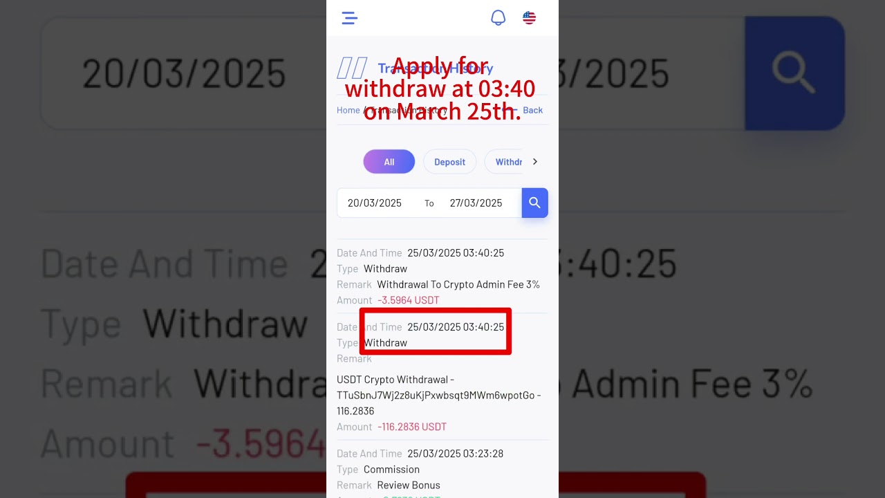 HAHM withdrawal problem 