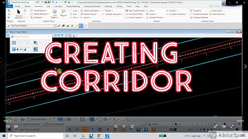 How to create a corridor in openroads | Openroads designer connect edition training