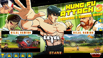 Kung Fu Attack 3: Karate King vs Kung Fu Master | Chapter 1 College Study Level 1 (Gameplay)