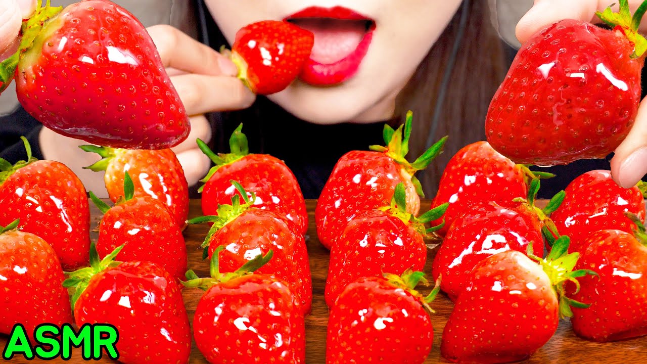 ASMR🍓딸기 탕후루 먹방🍓NO TALKING*EATING SOUNDS*MUKBANG