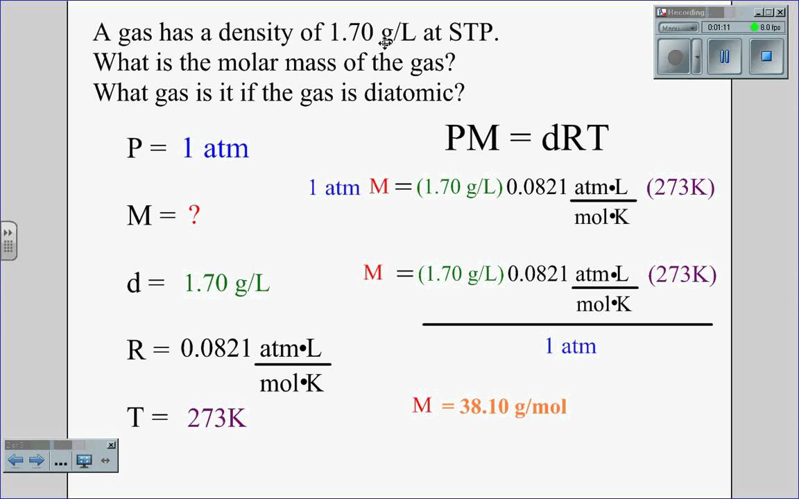 How Do You Find Density In The Ideal Gas Law Socratic