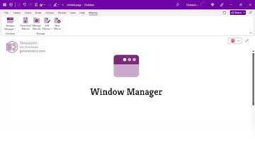 Manage OneNote Windows with Onetastic Window Manager
