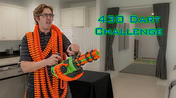 SHOOTING 430 NERF DARTS AS FAST AS POSSIBLE #16 | Adventure Force V-Twin