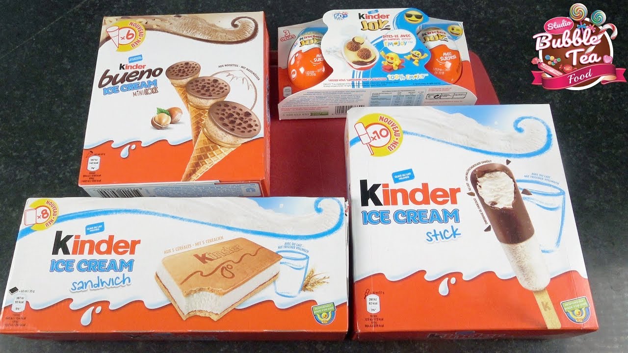 [NOUVEAU] GLACES KINDER et KINDER JOY EMOJI - Studio Bubble Tea Food