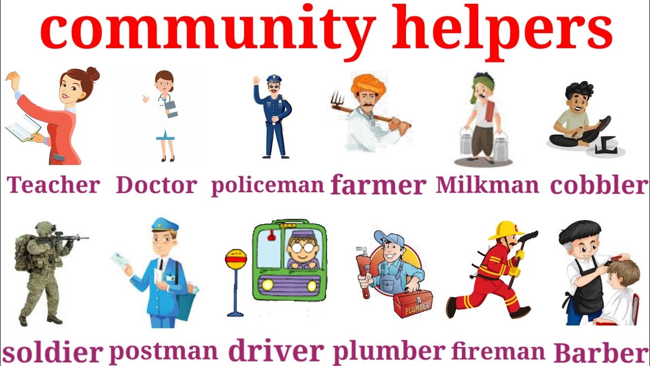 Community Helpers Teacher Doctor Policeman Farmer Milkman YouTube Community Helpers Teacher Doctor Policeman Farmer Milkman YouTube