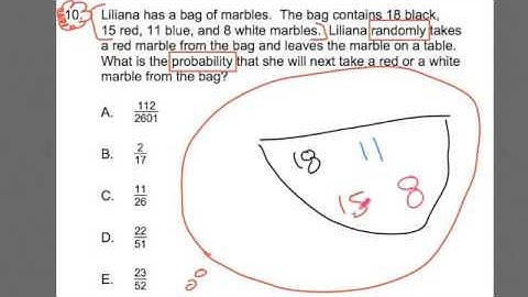 CBEST MATH #10 ~ Probability 1 ~ GOHmath.com ~ ANSWER D