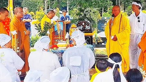 Tang lễ ông (Phan lự) gia đình tiếc thương đưa tiễn tại hoa viên BD.